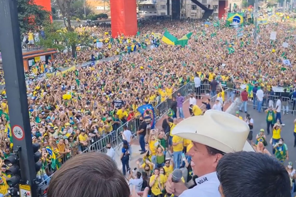 Ato de Bolsonaro na Avenida Paulista