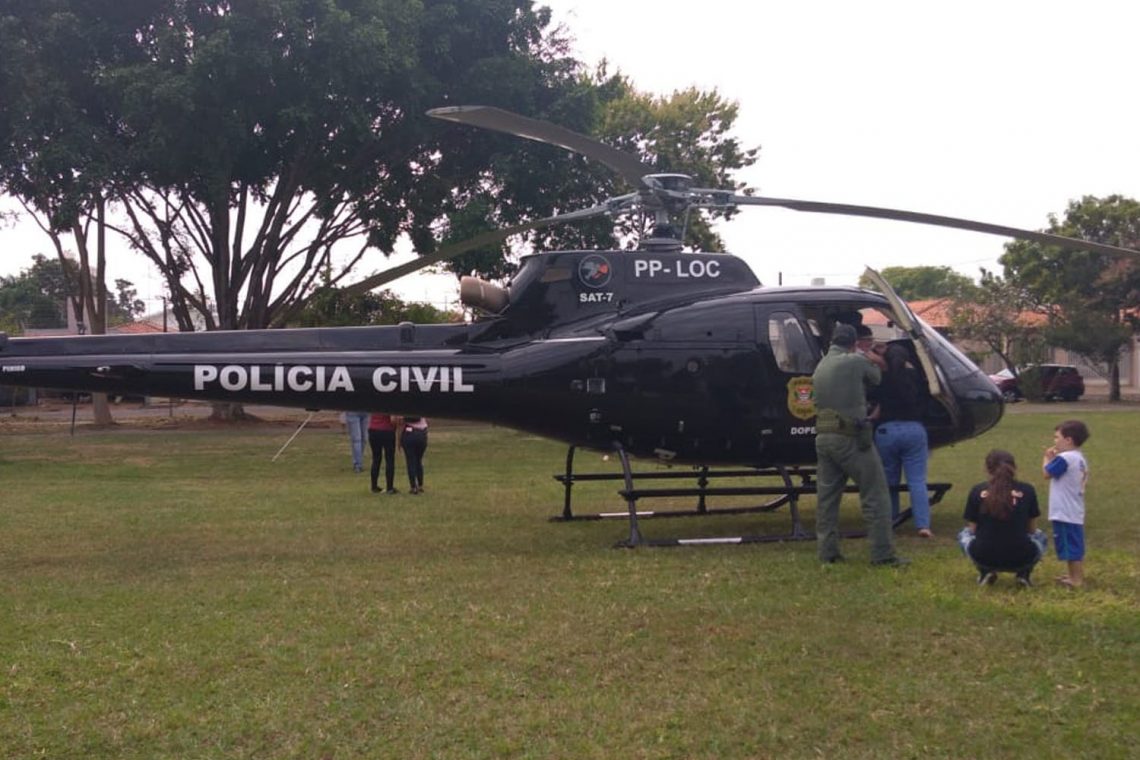 Aeronave da Polícia Civil foi a Piracicaba fazer transporte de órgão. Crédito: Rafael Fuzatto