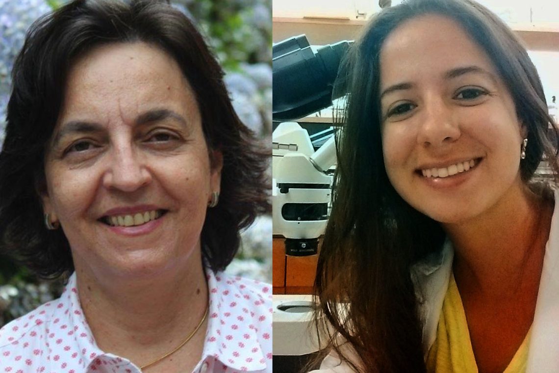 Leila Luci Dinardo-Miranda (esquerda), engenheira agrônoma e doutora em genética desde 1994, e Engenheira agrônoma Larissa Caixeta (direita), do IAC. Foto: Divulgação